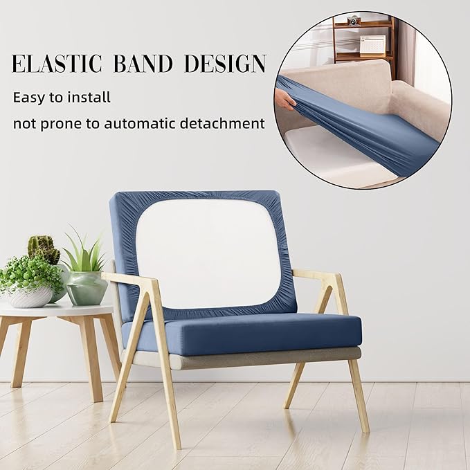Sofa Covers, Stretch Patio Cushion Slipcovers, 8-Piece Set