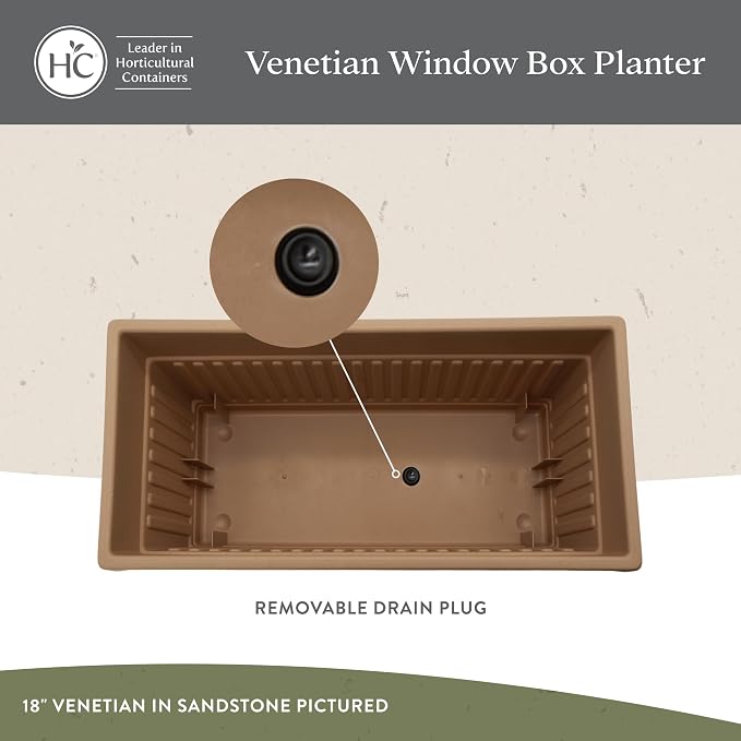 The HC Companies Venetian Window Planter Box w/Drain Plug - Image 3