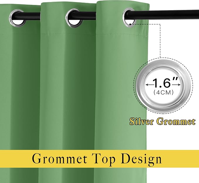 NICETOWN Blackout Curtains 84 Inch Length, Thermal Insulated Room Darkening - Image 5