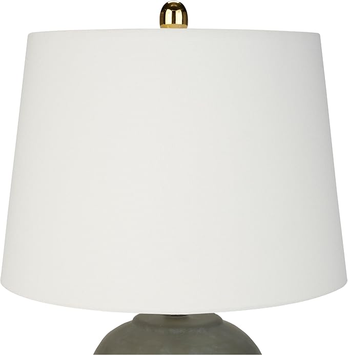 Table Lamp, Olive Green Ceramic Base, 3-Way Switch, 23-Inch Height