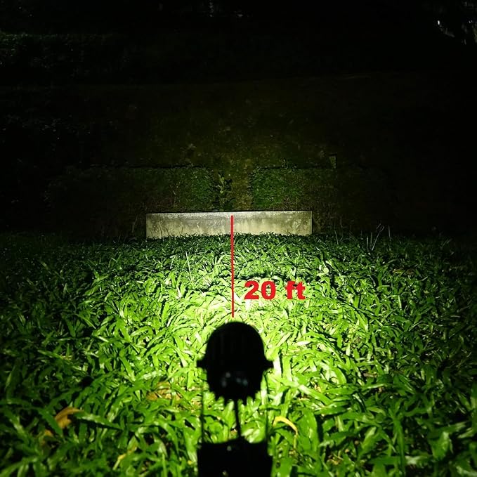 4-Spotlight Mini 50X Solar-Powered LED Spotlight, Outdoor Garden Yard Landscape - Image 8