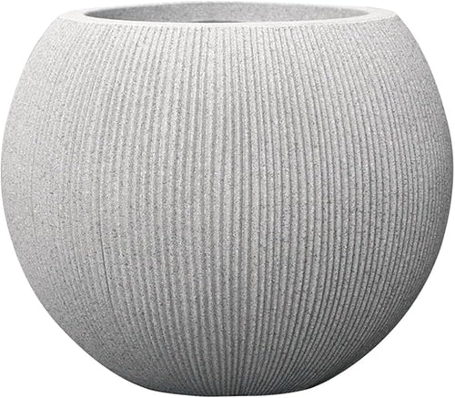 11.8" H X 14.5" D Round Plastic Planter by UPPERSTONELIVING