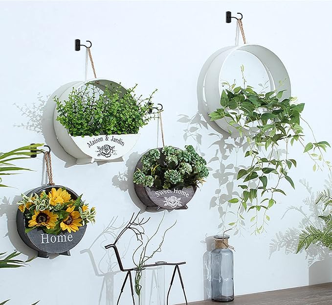 Ceiling Hooks for Hanging Plants 8Pack 4in, Wall Hooks for Plants, Hanging Bird - Image 3