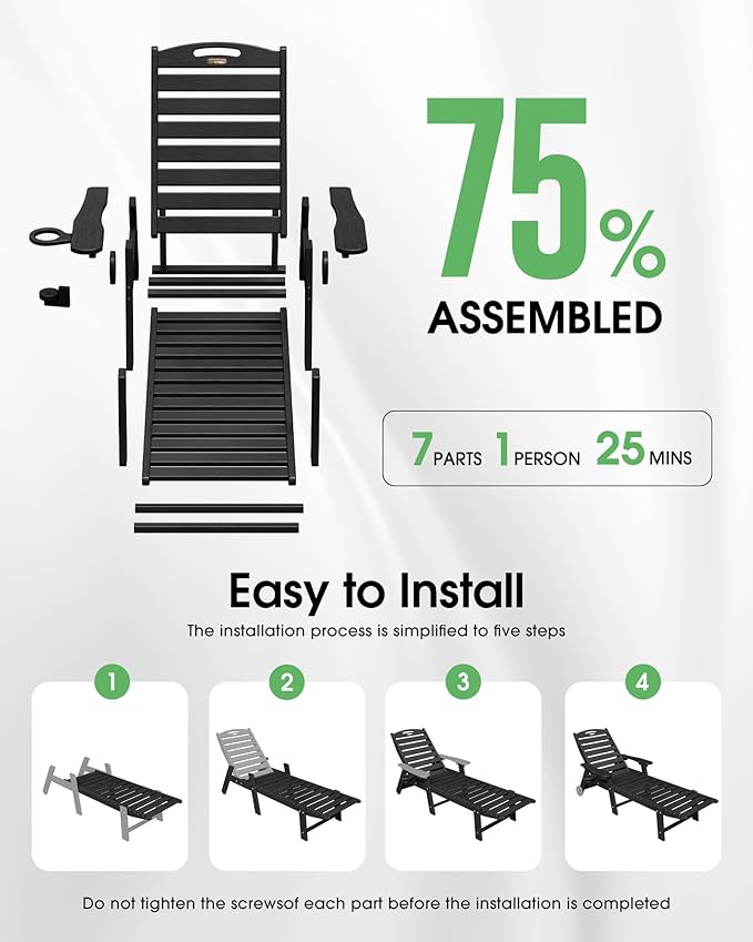 Chaise Lounge Outdoor, Lounge Chair Outdoor - Image 7