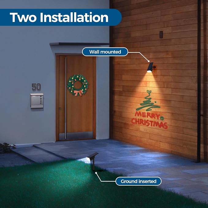 Solar Lights Outdoor Waterproof, Solar Spot Lights- 2 Pack/4 Mode LED - Image 3