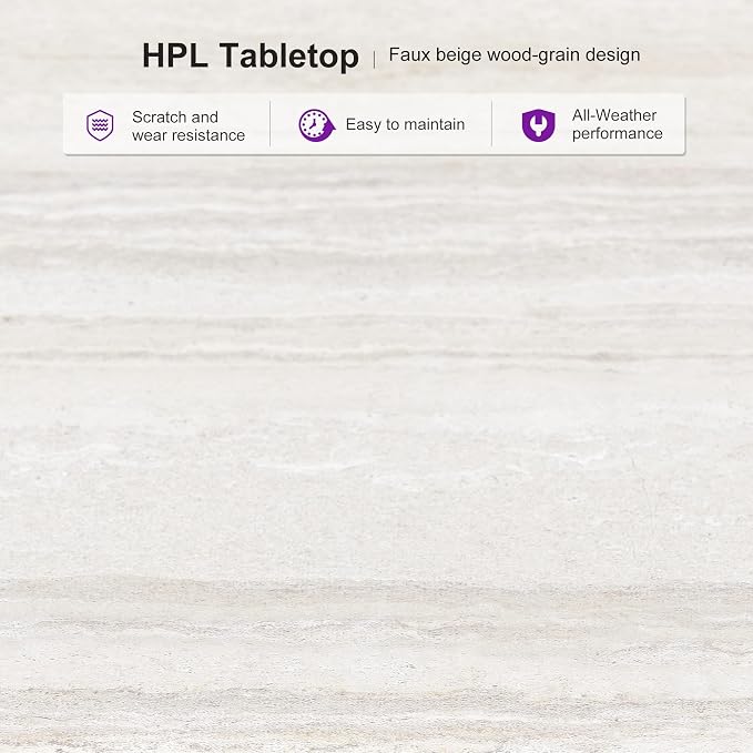 PURPLE LEAF 11 Pieces Outdoor Dining Extended Upgrade Table and Chairs Set - Image 7