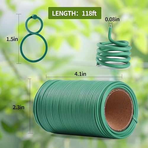 118 Feet Soft Plant Tie Green Twist Garden Ties - Image 2