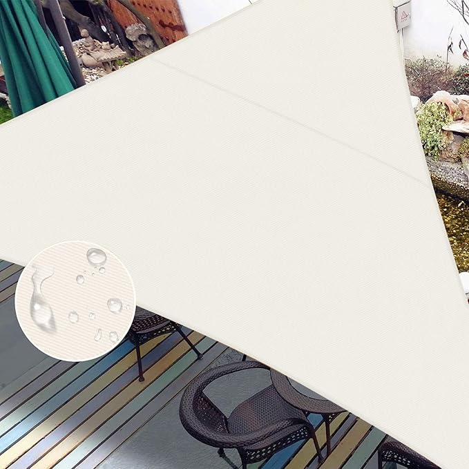 LOVE STORY Right Triangle 10'x18'x20.6' Waterproof Sun Shade Sail Canopy UV by LOVESTORY