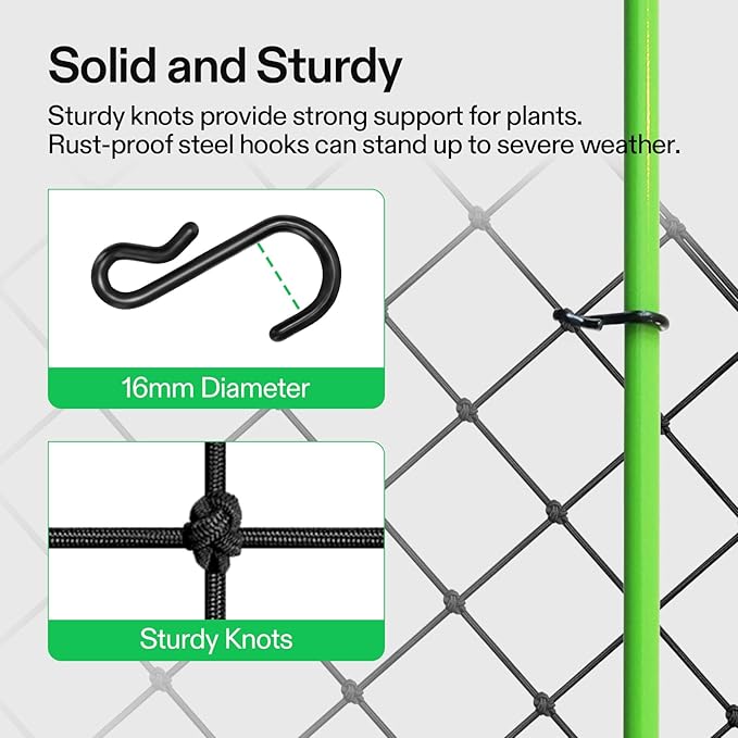VIVOSUN 2 x 2Ft. Elastic Trellis Netting - Image 4