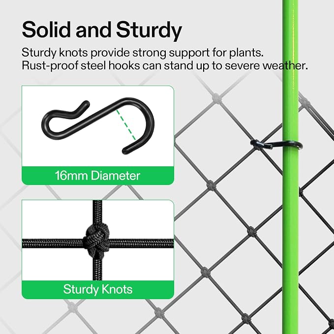 VIVOSUN 3 x 3Ft. Elastic Trellis Netting - Image 4