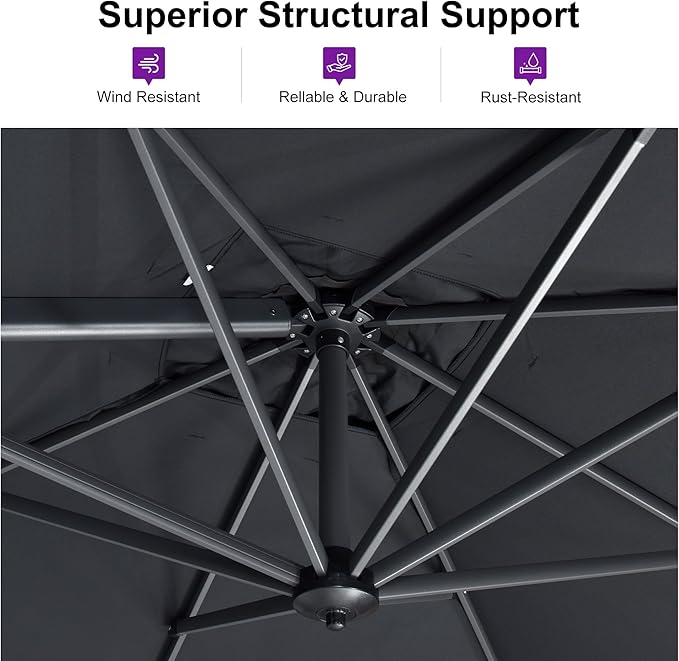 PURPLE LEAF Patio Umbrella - Image 4