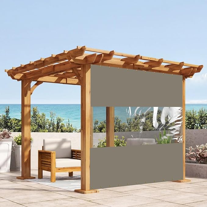 Covers & All Outdoor Clear Panel Curtain, 12 oz Vinyl Outdoor Curtains by CoversAll