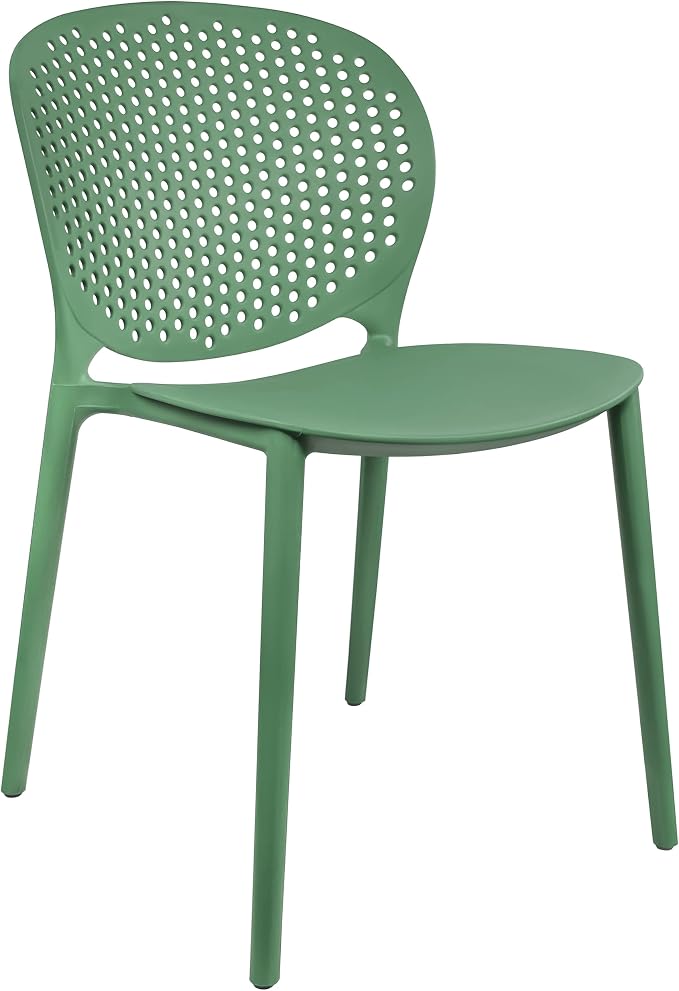 2xhome Patio Dining Chair | Modern Stackable Outdoor Pool Side Chair | Weather - Image 6