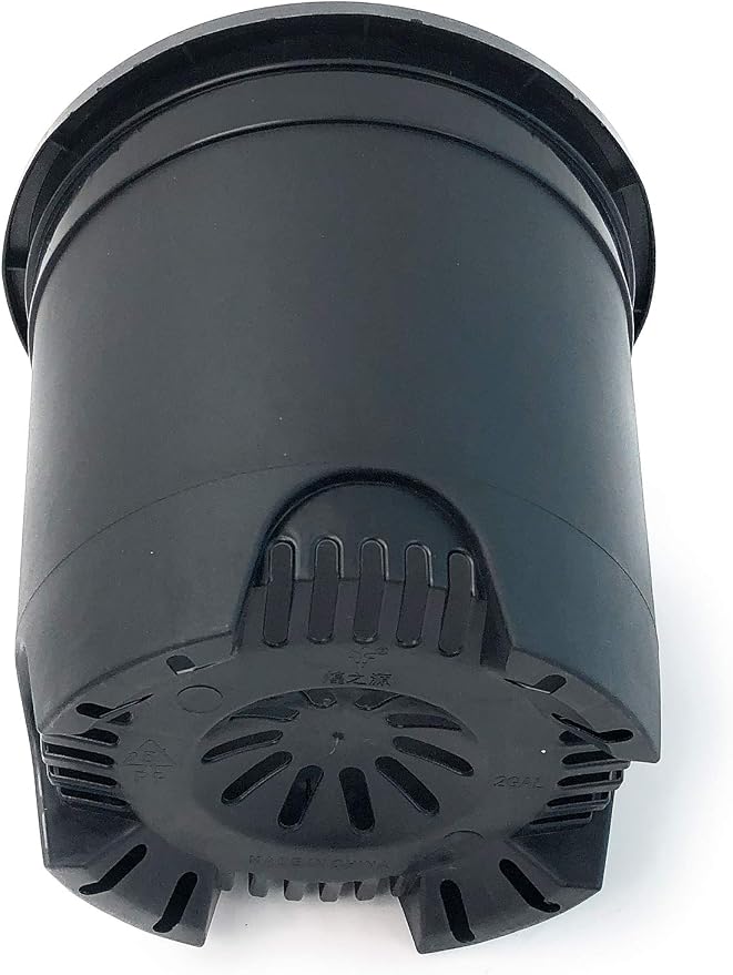 2 Gallon 10-Pack Nursery Pot Black Plastic Planters - Image 4