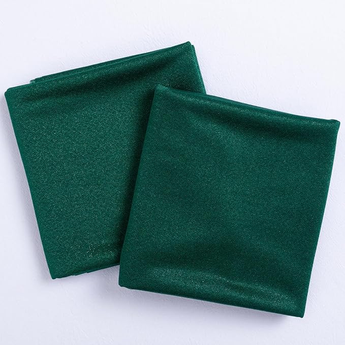 Outdoor Curtains, Emerald Green Sheer Chiffon Arch Drape, 29 x 236 In