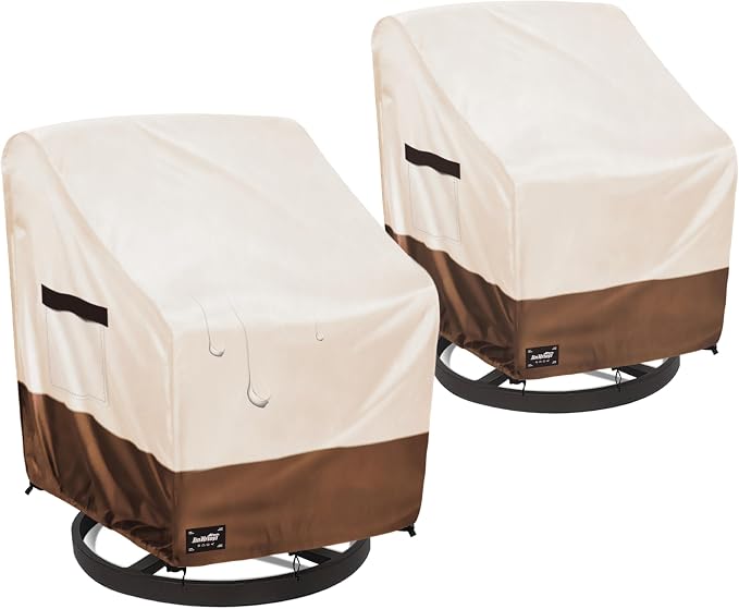 JinHrtoyi Outdoor Chair Covers 2 Pack, 33Wx35Dx36H inches Patio Chair Cover by JinHrtoyiFurnitureCovers