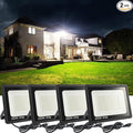 4Pack LED Flood Light Outdoor, 250W LED Work Light 25500lmwith 6FT US Plug by MUCLUD