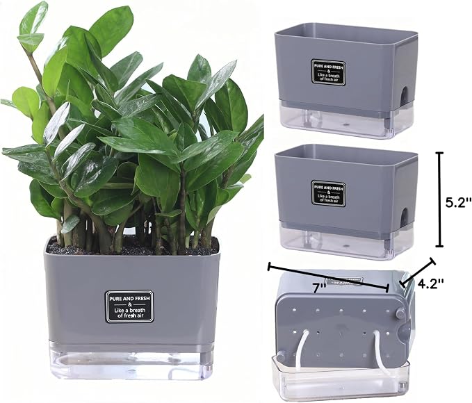 FAMZ Self Watering Pots for Outdoor Plants 4 Pack, Suitable for Indoor and - Image 8