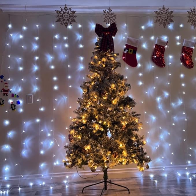 String Lights 500 LED White 165ft Outdoor Waterproof