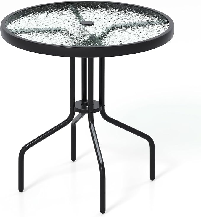 Tangkula 27.5 Inch Round Outdoor Dining Table by TANGKULA