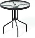Tangkula 27.5 Inch Round Outdoor Dining Table by TANGKULA