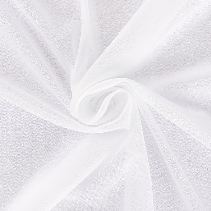 Outdoor Curtains: White Sheer Gauze Arch Drapes, 4 Panels, 29 x 20 Ft