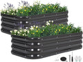 3 in 1 Galvanized Raised Garden Bed by BIRDSINYARD
