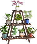 BMOSU Plant Stand Bamboo for Indoor Outdoor Tiered Plant Shelf 8 Potted Flower by BMOSU