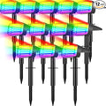 Solar Color Changing Spot Lights Outdoor Waterproof IP65, 2-in-1 Landscape by NACINIC
