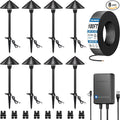 SUNVIE All-In-One LED Low Voltage Landscape Lighting Kit, 8 Pack Pathway Lights by SUNVIE