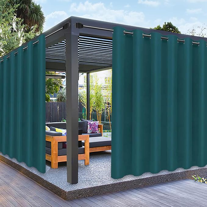 PureFit Outdoor Curtains for Patio Waterproof Weatherproof, UV and Fade by PureFit