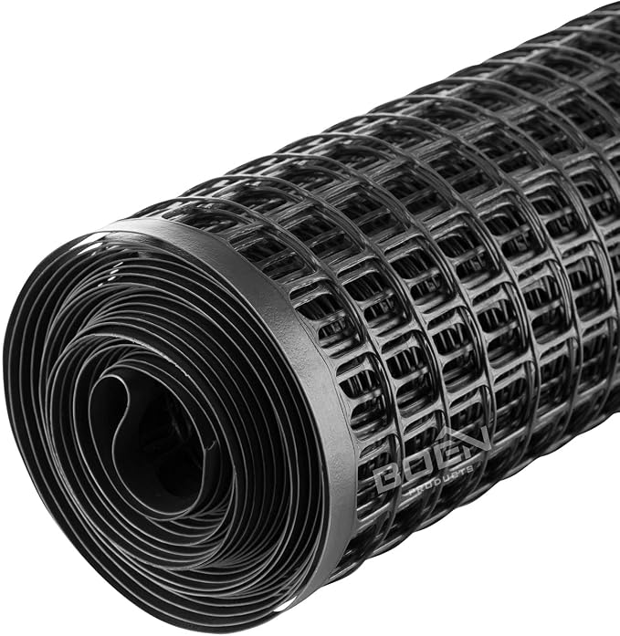 Decorative Garden Fence Plastic Mesh 4 ft x 100 ft Black