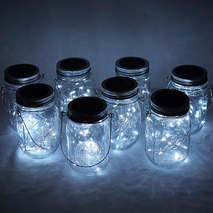 String Lights for Mason Jars, 30 LED Copper Wire, Cold White