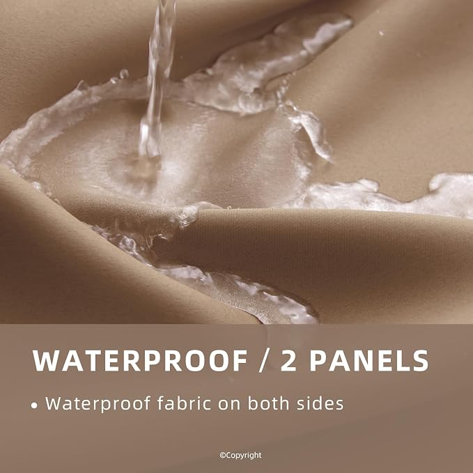 Waterproof Outdoor Curtain W52 x L84 - Image 2