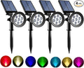 Solar Spot Lights Outdoor Color Changing, 8 Lighting Modes 2-in-1 Solar Lights by SUNKLLY