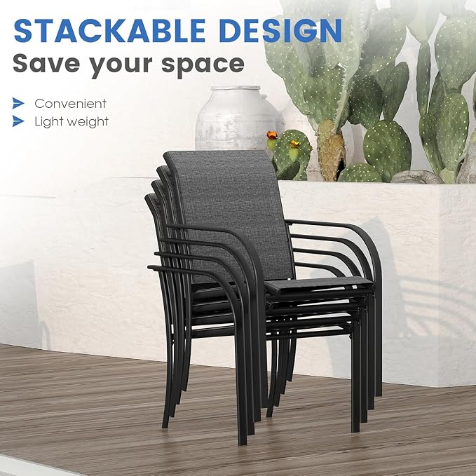 VICLLAX 5 Pieces Patio Dining Set - Image 4