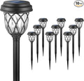 EXCMARK 10 Pack Solar Lights Outdoor Garden Pathway Solar Powered Yard Lights by ExcMark