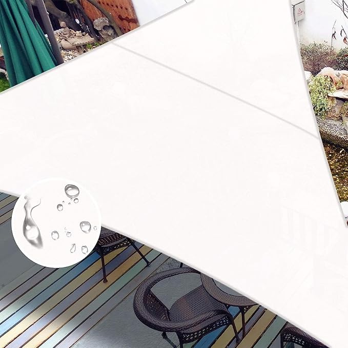 LOVE STORY Right Triangle 12'x20'x22.4' Waterproof Sun Shade Sail Canopy UV by LOVESTORY