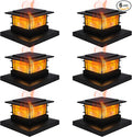 Dynaming 6 Pack Solar Post Cap Lights Outdoor by Dynaming