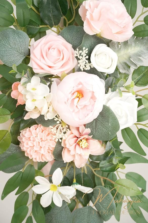 Artificial Flowers Arch Kit, Silk, 4 Pieces, Indoor and Outdoor