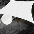 SUNNY GUARD Waterproof Sun Shade Sail 10' x 13' White Rectangle UV Block by SUNNYGUARD