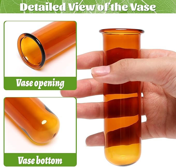 Terrarium Propagation Station, Amber Glass with 5 Test Tubes