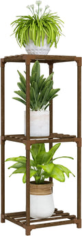 Bamworld Small Plant Stand Indoor 3 Tier Plant Shelf Outdoor Corner Plant Holder by Bamworld