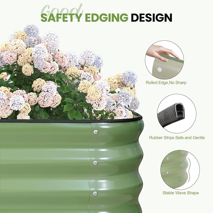5-in-1 Adjustable Raised Garden Bed Kit | Galvanized Planter Boxes - Image 3