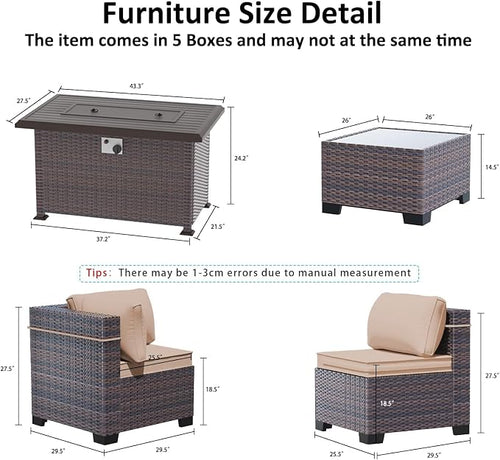 11 Pieces Patio Furniture Set - Image 2