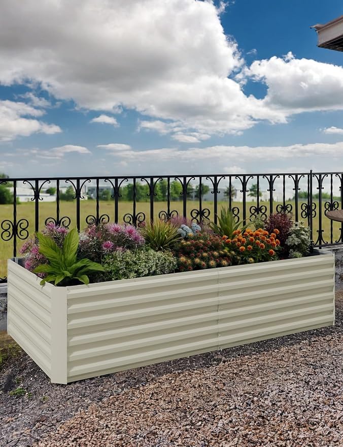 CABIHOME 2 Pcs 6x3x2 Ft Galvanized Raised Garden Bed, Deep Root Planter Box - Image 2