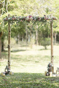 Artificial Flower Garland, Dusty Rose & Mauve Silk, 78 Inch Arch Swag