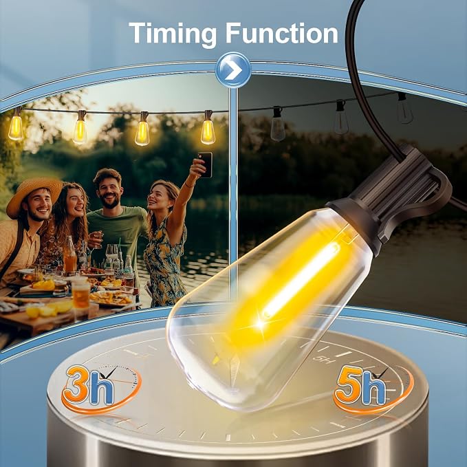 Outdoor String Led Patio Lights: 65Ft 20M Outside Waterproof Light - Image 3