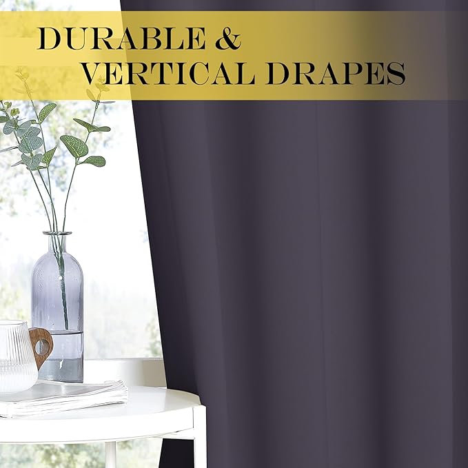 NICETOWN Patio Door Curtain Sound Blocking, Bedroom Privacy Room Divider Curtain - Image 3