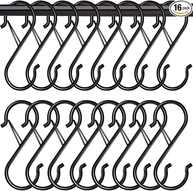16 Pack Heavy Duty S Hooks by Waitkey
